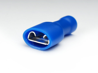 Gniazdo 6,3/2,5 mm² niebieskie izolowane (100 szt.