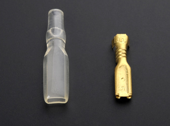 Nasadka F-2,8/1,00 mm² z osłonką silikonową (5kpl)