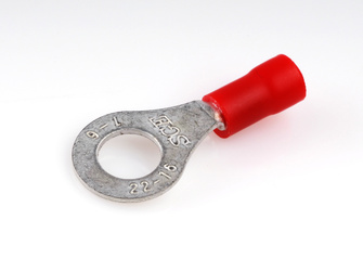 Konektor oczkowy M-6/1,5 mm² czerwony (10szt)