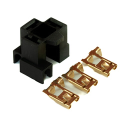 Wtyk żarówki reflektora H-4 (kostka + konektory)