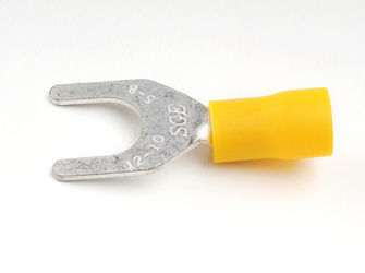 Końcówka widełkowa W-8/4-6 mm² żółta (10 szt)