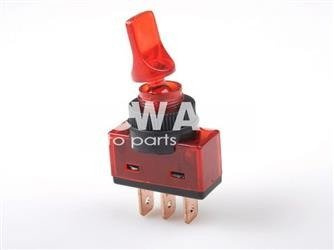 Wyłącznik podświetlany ASW-14D czerwony (1 szt)