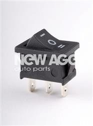 Wyłącznik prostokątny 3-pozycyjny, 3-stykowy, czarny 12V