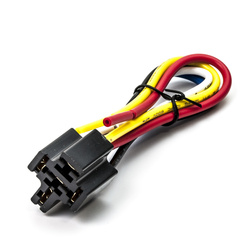 Podstawa przekaźnika samochodowego z wiązką przewodów