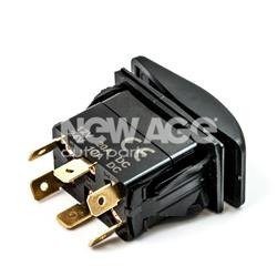 Wyłącznik hermet.czerwonyON-OFF LED(12/24V)6-pin