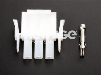 Wtyk MNL 3-st. z końcówką okrągłą / zast. Mercedes, VW