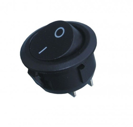 Przełącznik okrągły niski 2-pin 14mm 12V/24V/230V