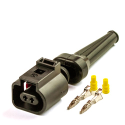 Wtyk obudowy 2-pin.VW-Audi-Skoda 1,5mm2 (1 kpl)