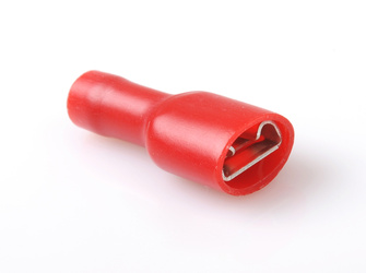 Gniazdo 6,3/1,5 mm² czerwone izolowane (10 szt.)