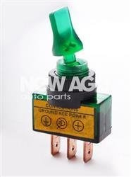 Wyłącznik podświetlany ASW-14D zielony (1 szt)