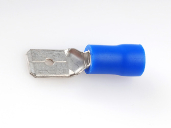 Wtyk 6,3/2,5 mm2 izolowany niebieski (10 szt)