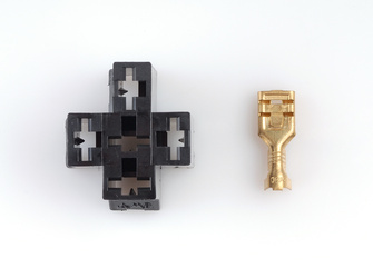 Podstawa przekaźnika 5 x 6,3/2,5 mm2 standard