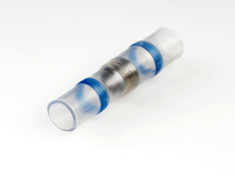 Łącznik termokurczliwy z tuleją cynową niebieski 4,5 mm (3 szt)