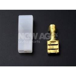 Nasadka F 6,3/2,5 mm2 z osłonką (100szt)