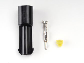 Gniazdo 1-stykowe, seria 2,8 mm² z uszczelką (1 kpl.)