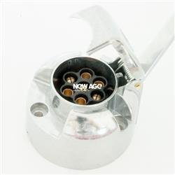 Gniazdo do przyczepy 7-pin metalowe 12 V (1 szt.)