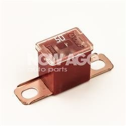 Bezpiecznik kostkowy męski z nóżkami bocznymi 50A