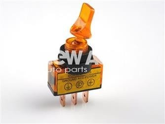 Wyłącznik podświetlany ASW-14D żółty (1 szt)