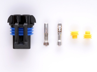Wtyk 2-stykowy seria 2,8 mm² z uszczelkami (1kpl)