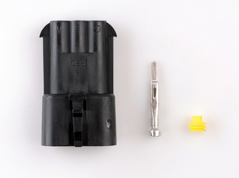 Gniazdo 3-stykowe, seria 2,8 mm2 z uszczelkami (1kpl