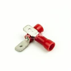 Wtyk 4,8/2,5 mm² czerwony (10 szt)