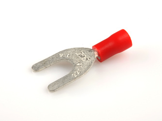Końcówka widełkowa W-6/1,5 mm2 czerwona (100 szt)