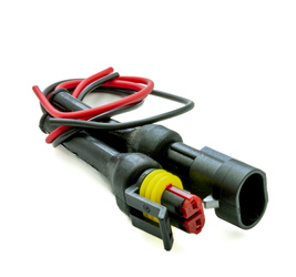 2-pin złącze Superseal 1,5 z przewodami i osłonami