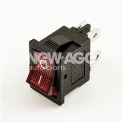 Przełącznik podświetlany czerwony 12V