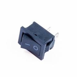 Włącznik prostokątny, mały, 2-pin, ON-OFF.