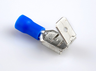 Rozgałęźnik płaski niebieski 6,3/2,5 mm2 (10 szt)