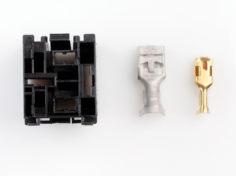 Podstawa przekaźnika 4-stykowa (2x9,5mm, 2x6,3mm wzmocnione)