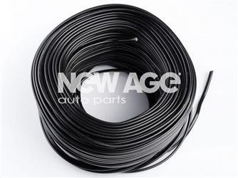 Przewód 2 x 1 mm2 prostokątny czarny 300/500 V